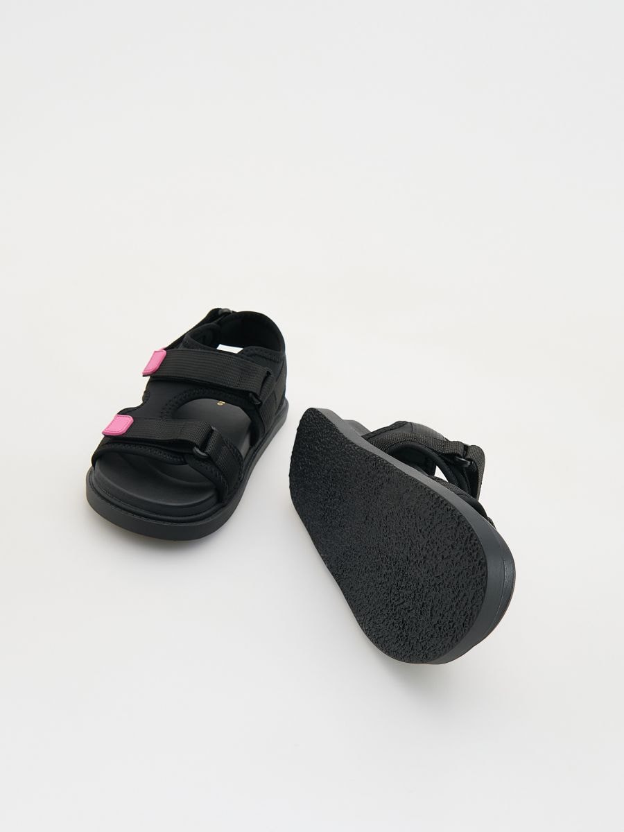 Mixed-material sandals - black - RESERVED - 5