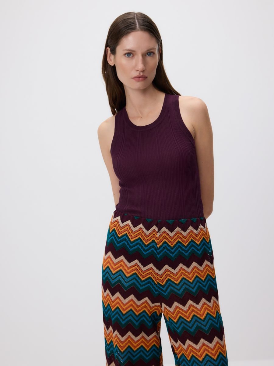 Beach pants with graphic pattern - multicolor - RESERVED - 2