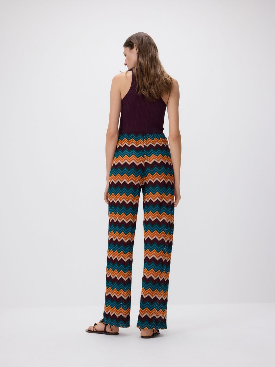 Beach pants with graphic pattern - multicolor - RESERVED - 4