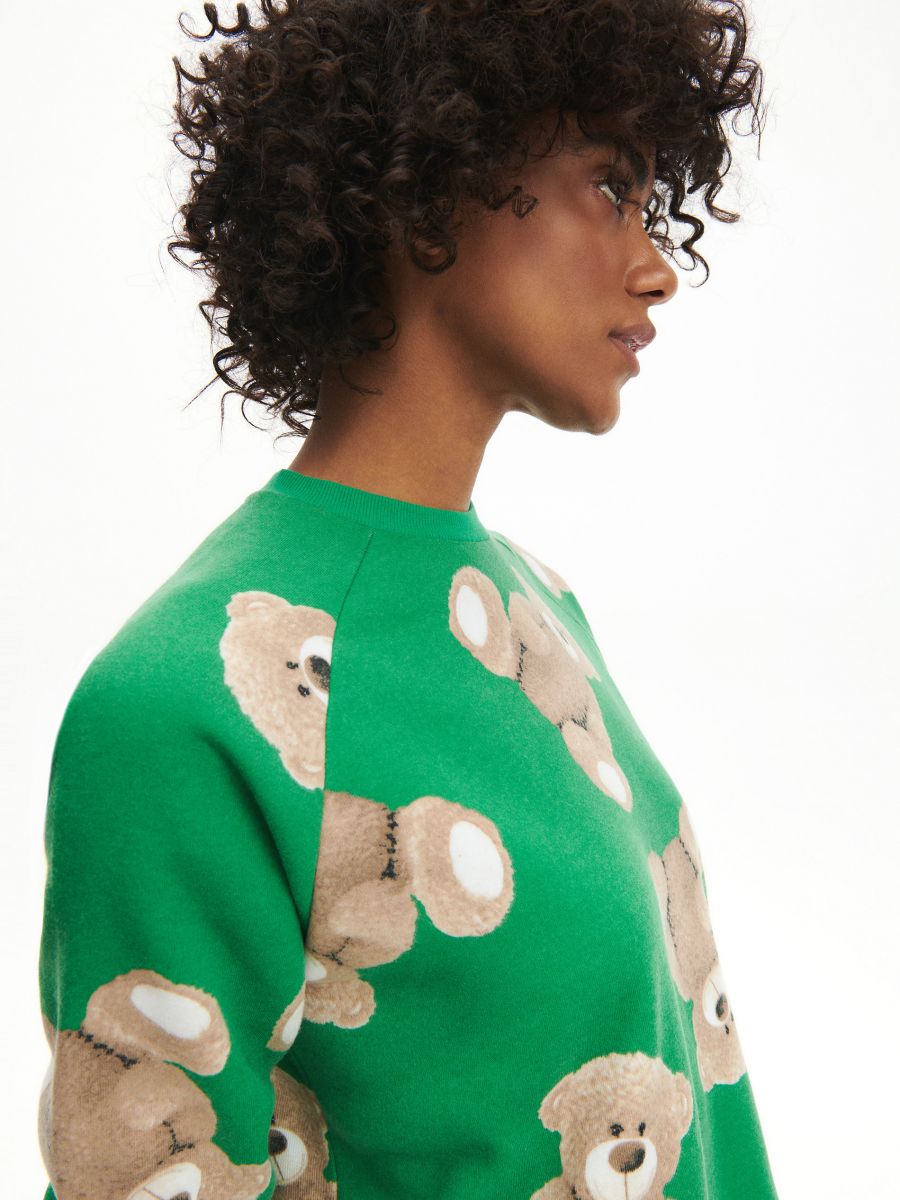 Two piece pyjama set with teddy bear pattern - green - RESERVED - 5
