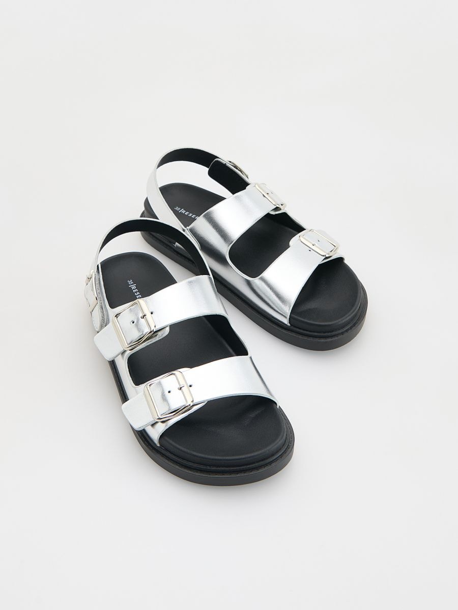 Metallic effect sandals - silver - RESERVED - 3