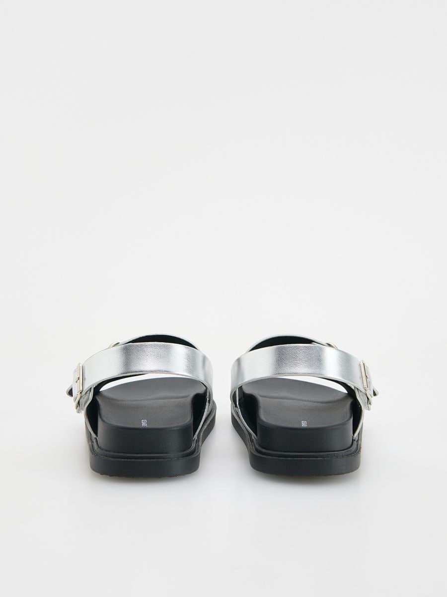 Metallic effect sandals - silver - RESERVED - 4