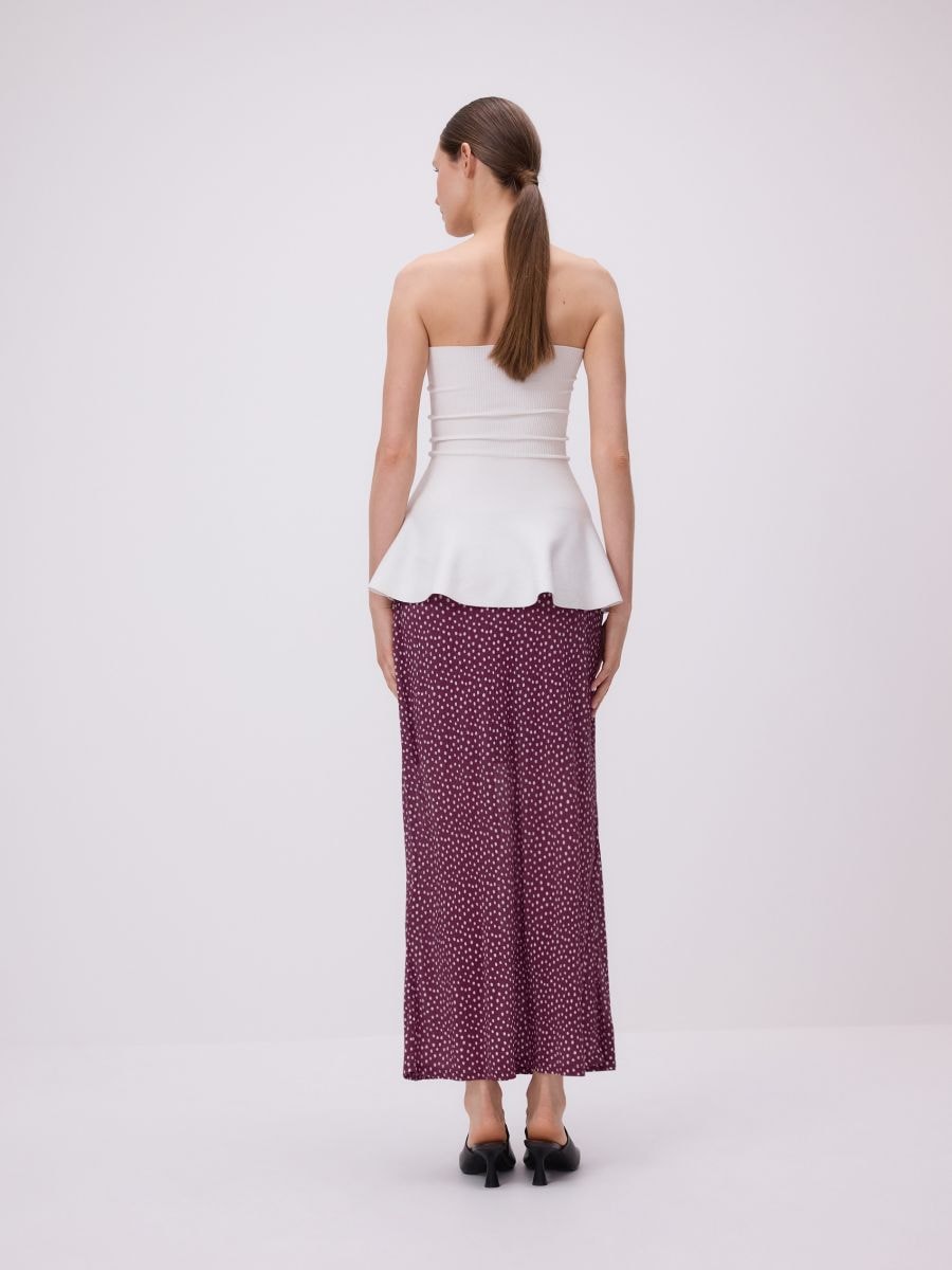 Midi-rok met print - MAUVE - RESERVED - 3