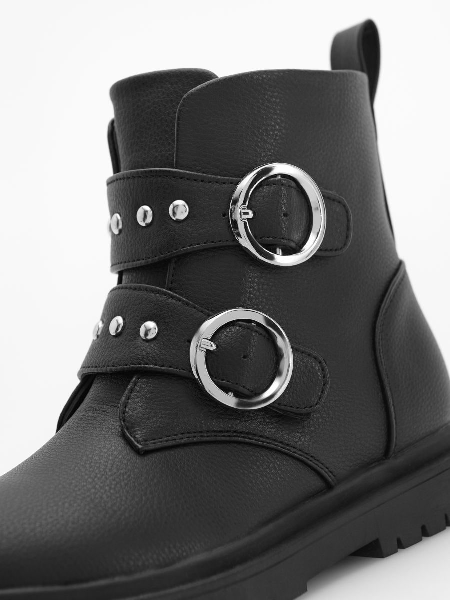 Boots with buckles - black - RESERVED - 5