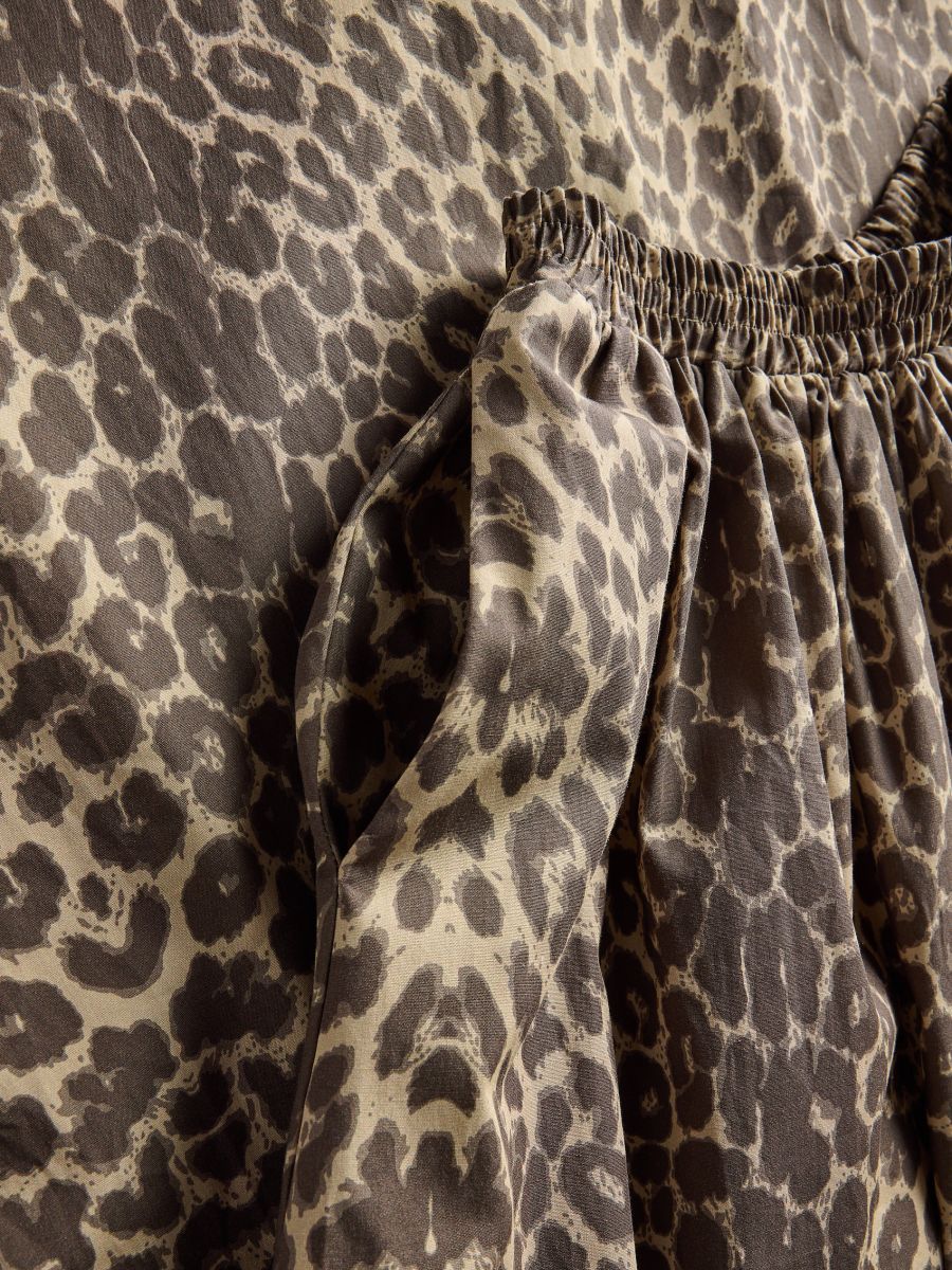 Animal pattern midi skirt - multicolor - RESERVED - 5