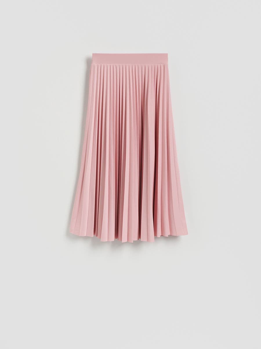 Plissee-Midirock - pastellrosa - RESERVED