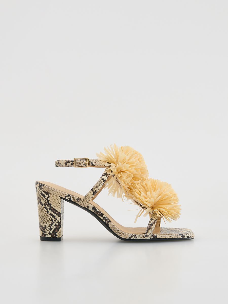 LADIES` STRAPPY SANDALS - multicolor - RESERVED