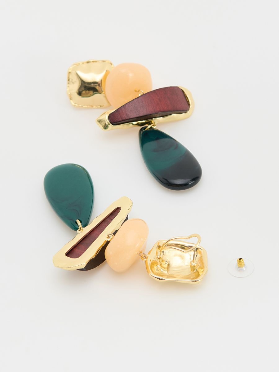 Ethnic drop earrings - multicolor - RESERVED - 4