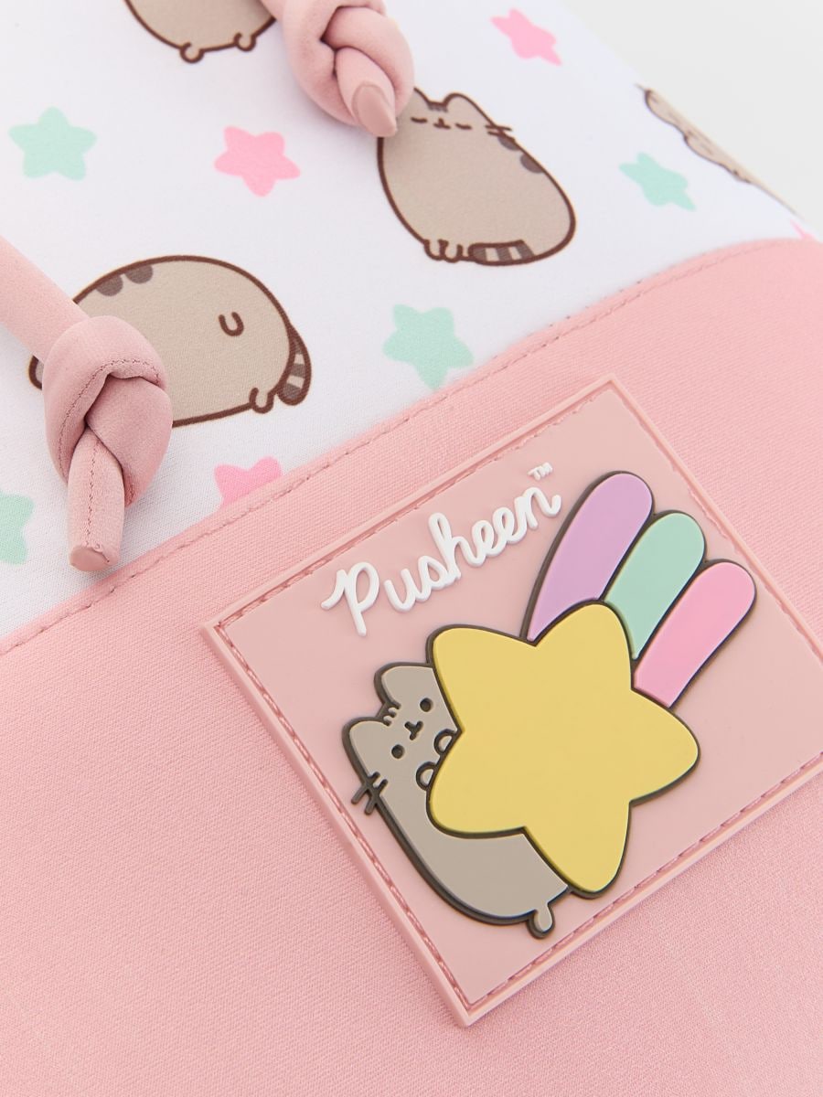 Pusheen drawstring bag - dusty rose - RESERVED - 2