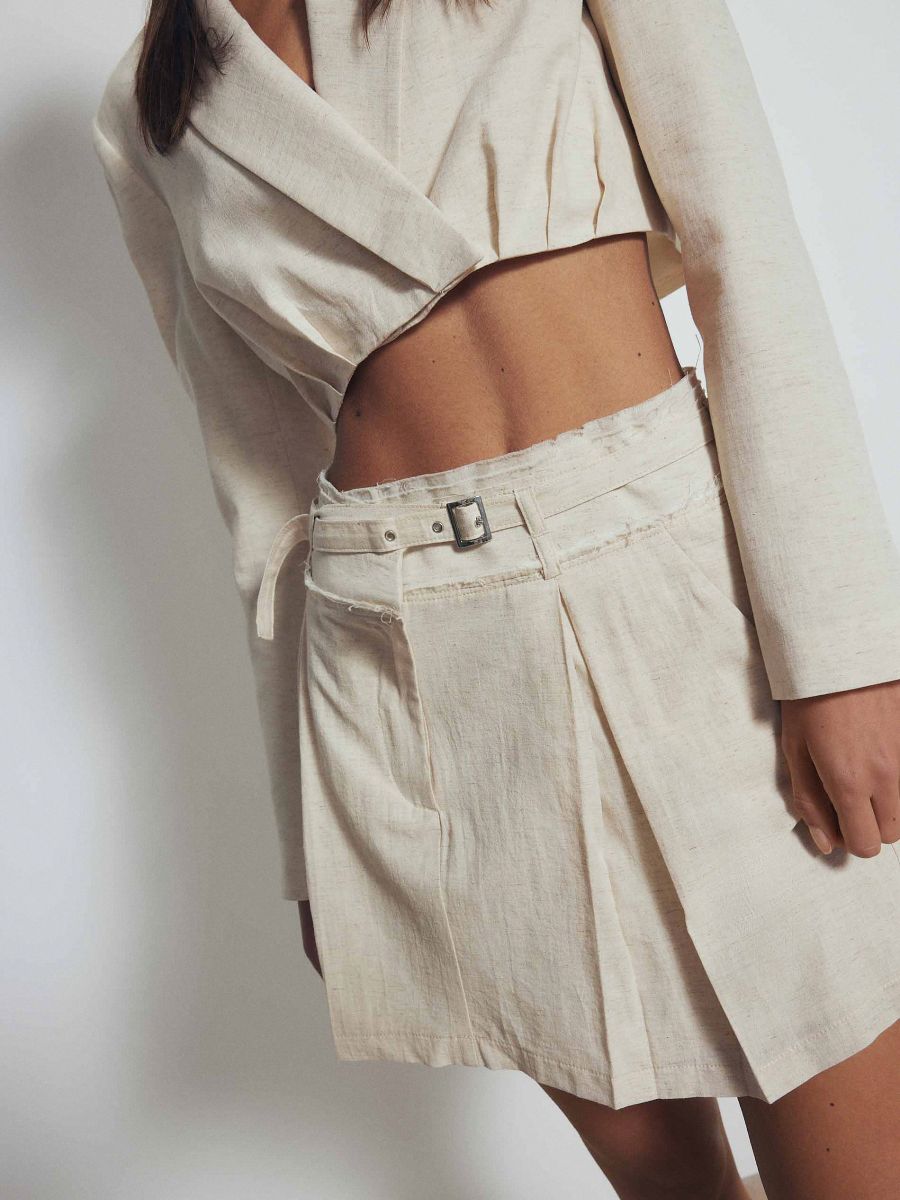 Lumignon original ♥ Lumignon classic mini skirt【ベージュ