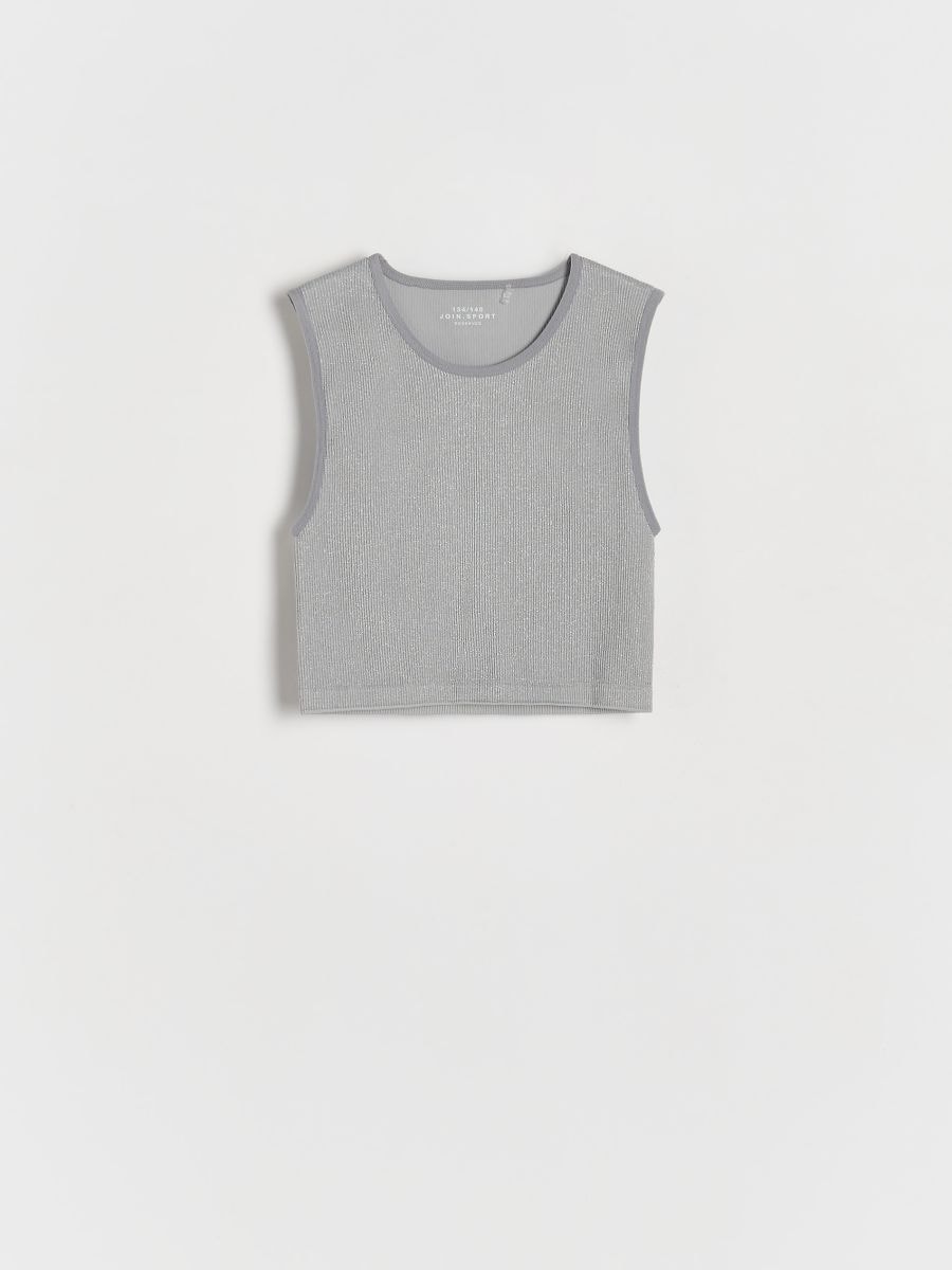 Top with metallic thread - light grey - RESERVED - 2
