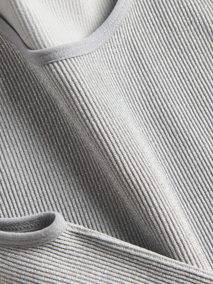 Top with metallic thread - light grey - RESERVED - 4