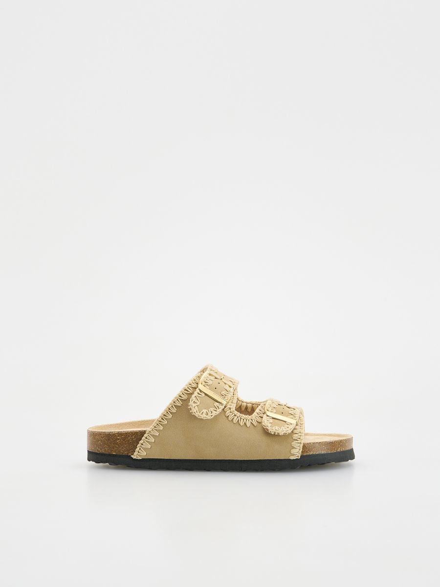 Claquettes en similicuir - Beige - RESERVED - 5
