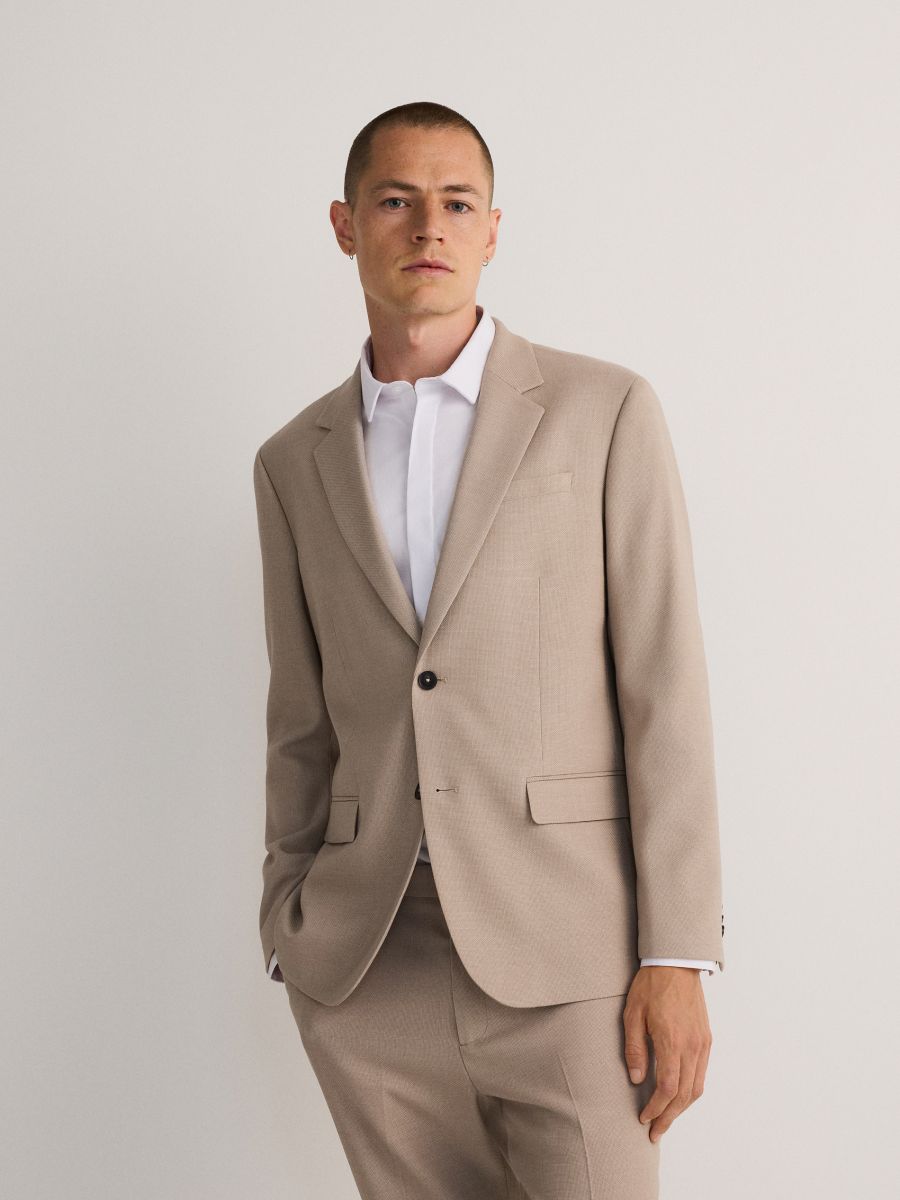 MEN`S BLAZER - beige - RESERVED