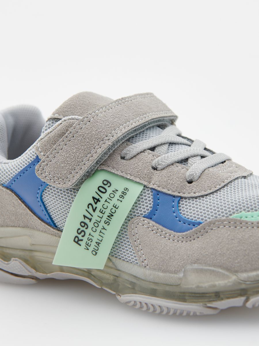Sneakers with transparent sole - light grey - RESERVED - 3