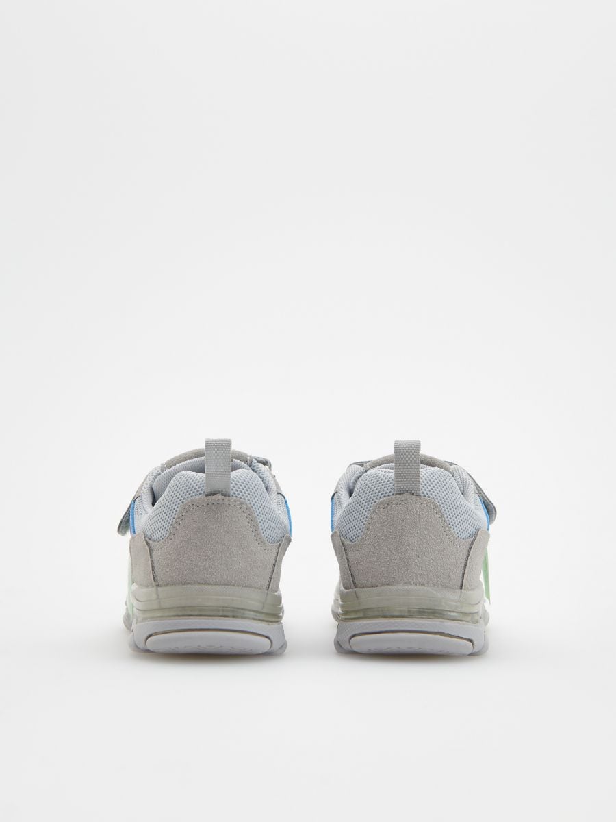 Sneakers with transparent sole - light grey - RESERVED - 4