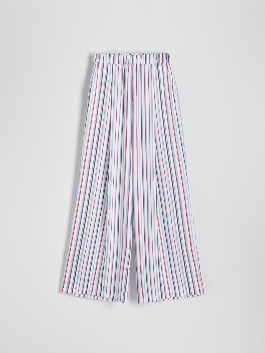 Wide leg stripe trousers - multicolor - RESERVED - 3