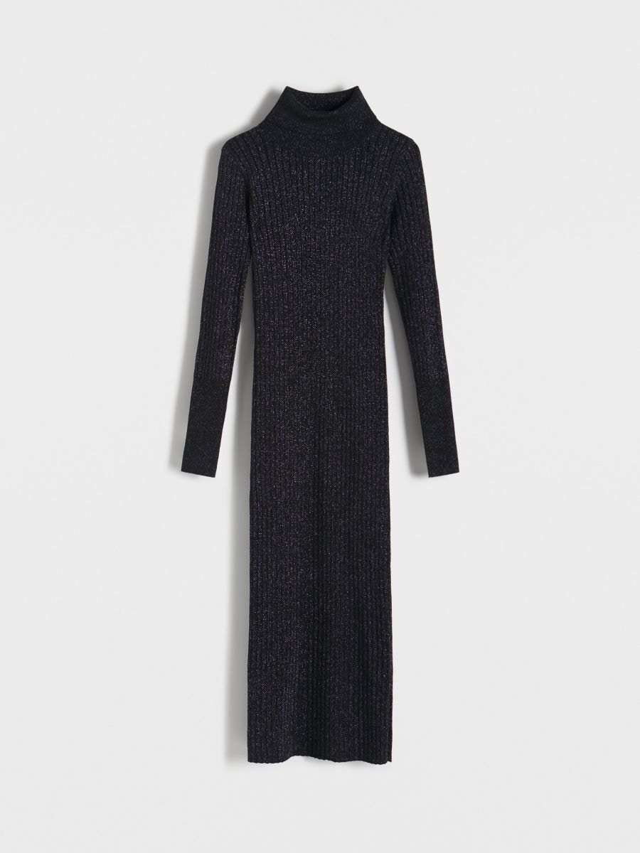 Kleid mit metallischem Effekt - schwarz - RESERVED - 5