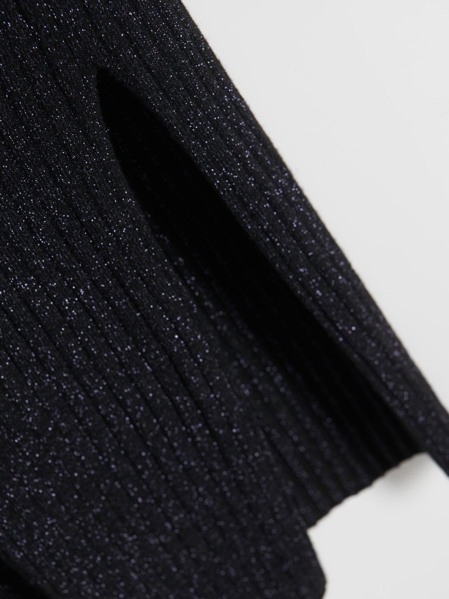 Kleid mit metallischem Effekt - schwarz - RESERVED - 6