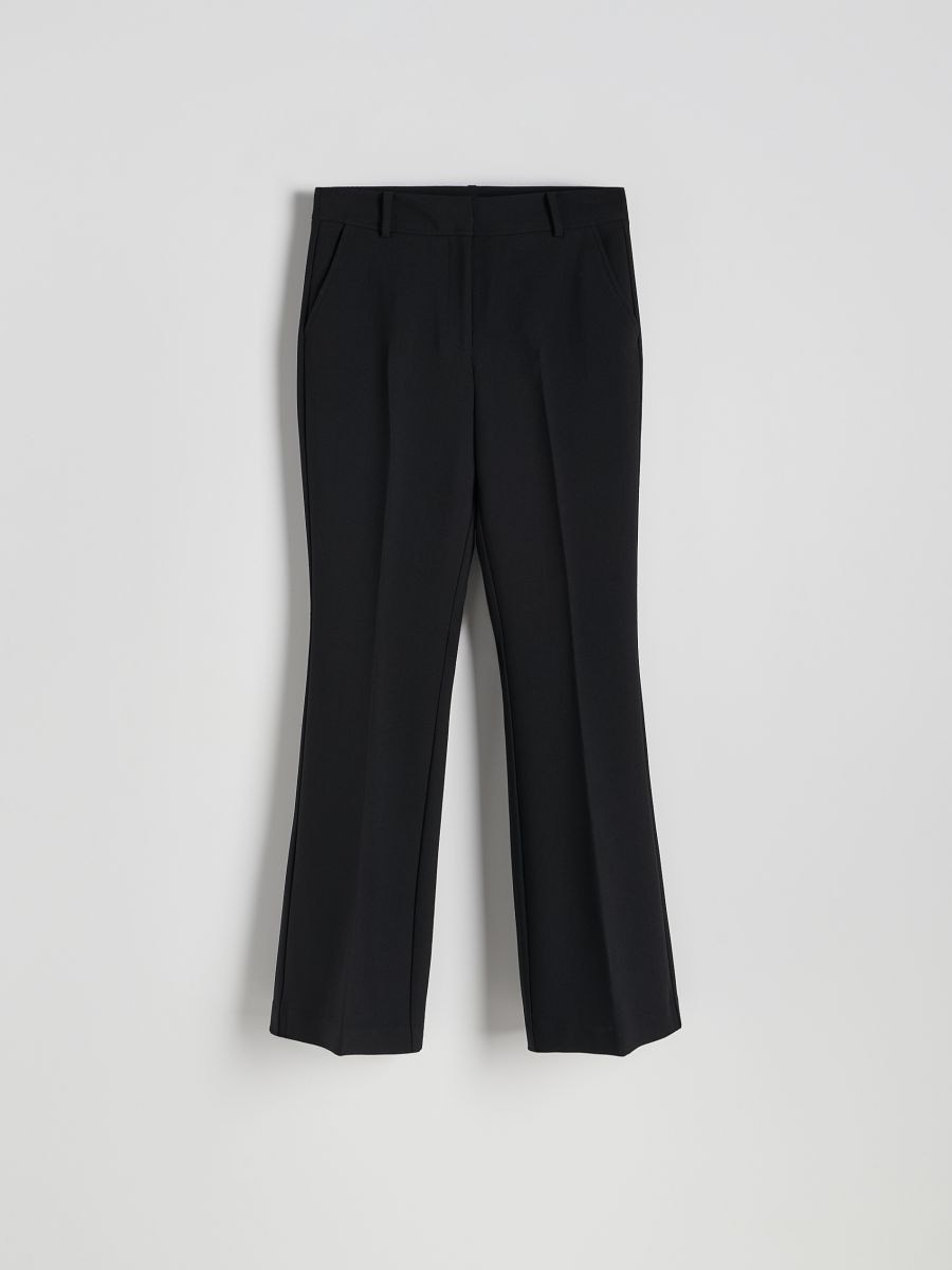 Flare trousers with pressed crease - black - RESERVED - 5