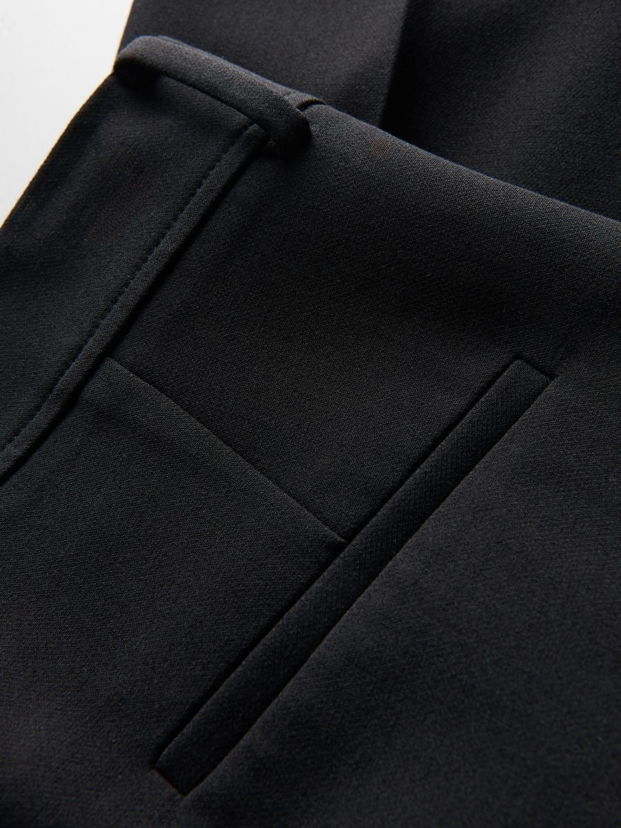 Flare trousers with pressed crease - black - RESERVED - 4