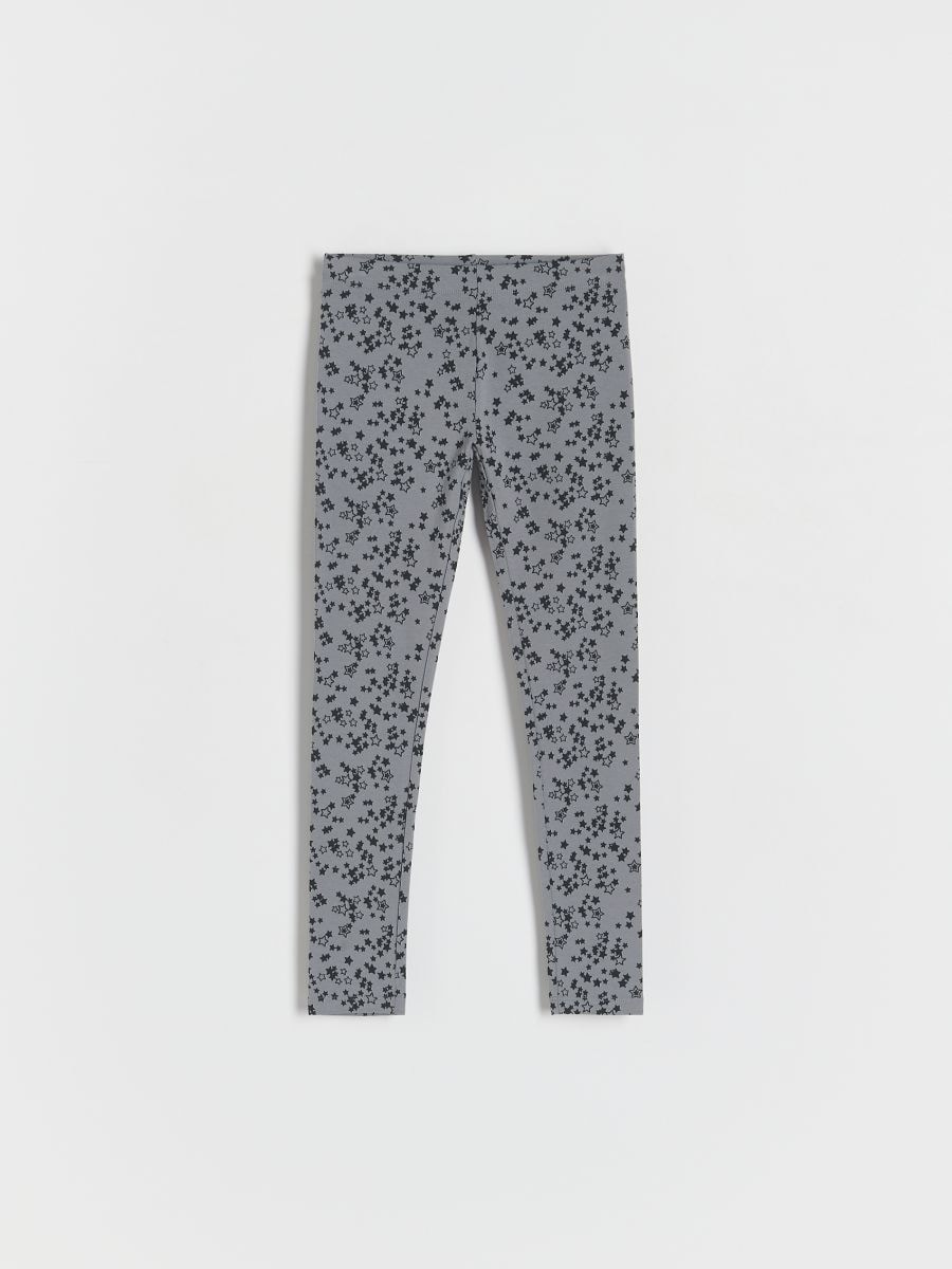 Mönstrade leggings - MÖRKGRÅ - RESERVED - 2