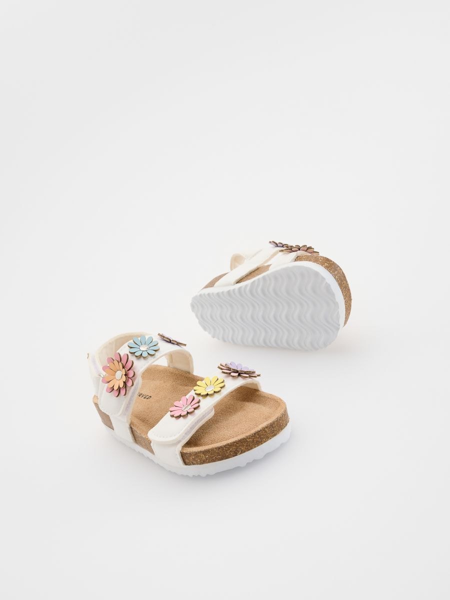 Sandals with velcro fastening - white - RESERVED - 4