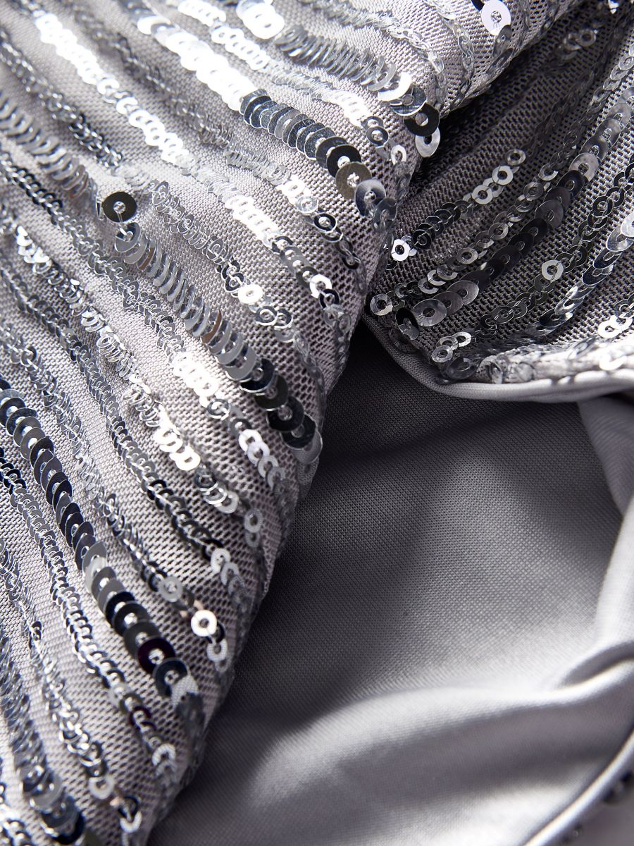 Sequin top - silver - RESERVED - 7
