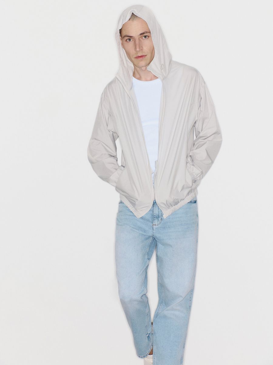 MEN`S OUTER JACKET - light grey - RESERVED