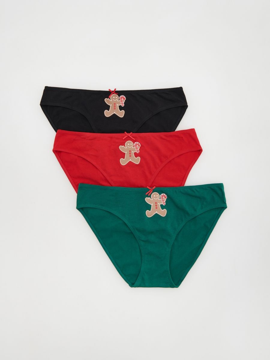 Christmas knickers 3 pack COLOUR red - RESERVED - 6864Q-33X