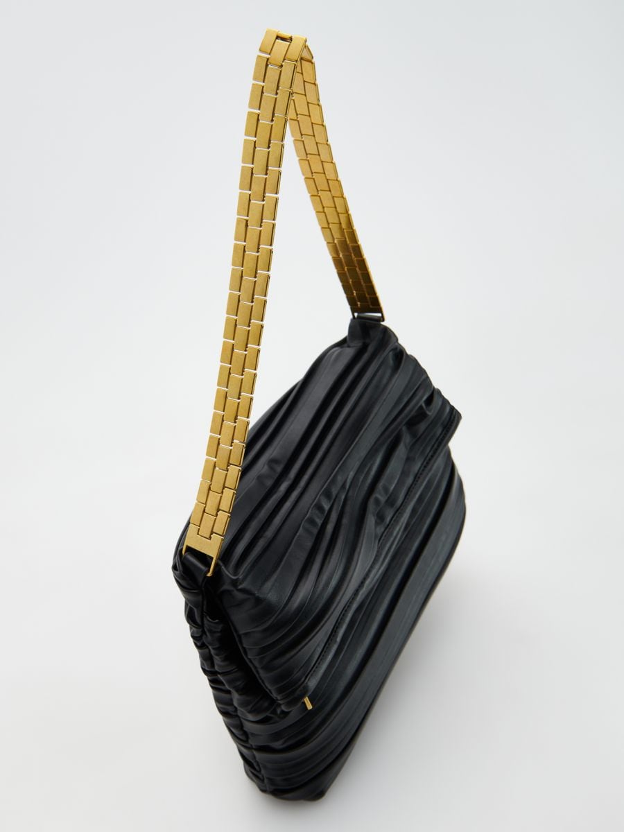 Handbag with decorative strap - black - RESERVED - 5