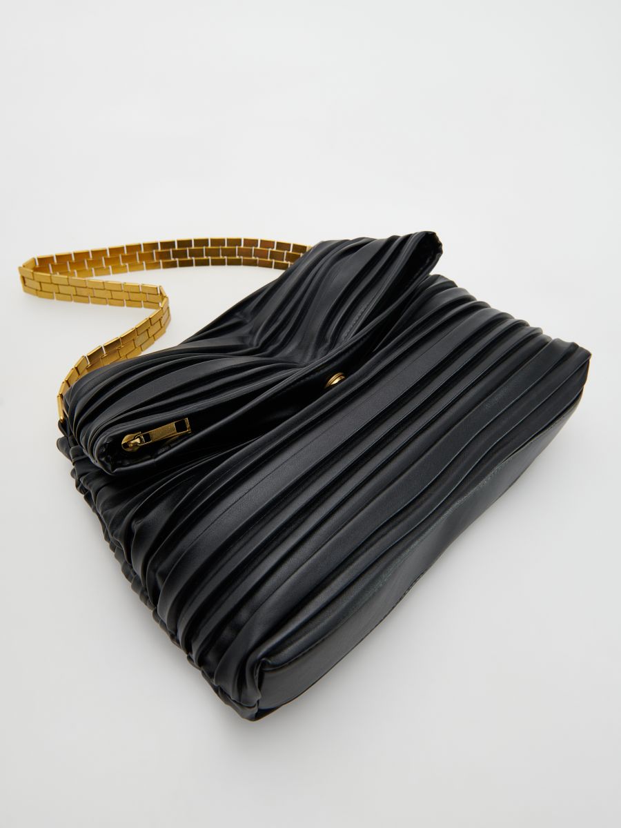 Handbag with decorative strap - black - RESERVED - 7