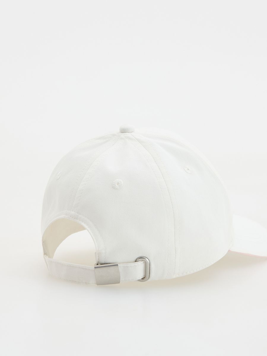Cap with embroidery - cream - RESERVED - 3
