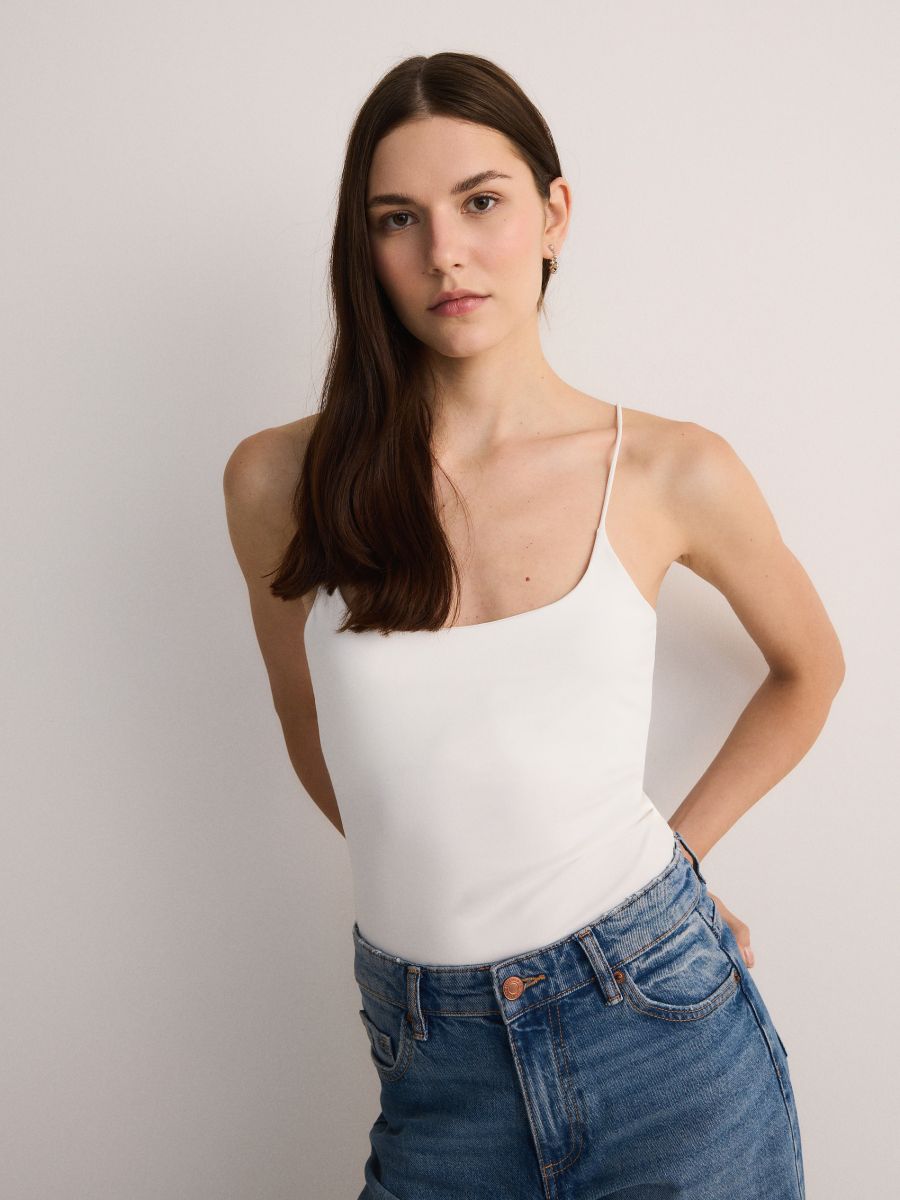 Cami top - cream - RESERVED - 3