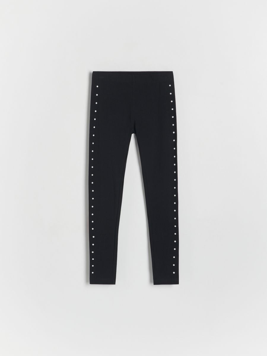 GIRLS` TROUSERS - melns - RESERVED