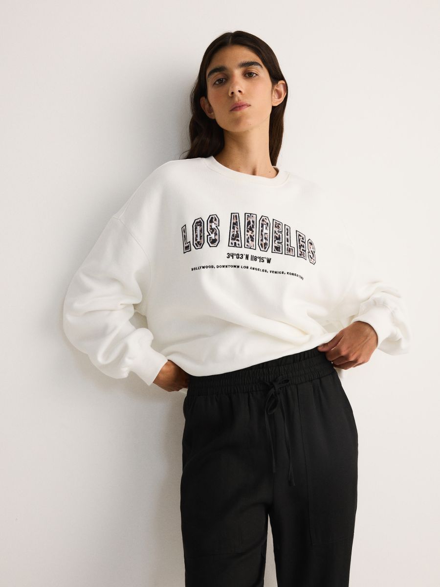 Spodnie jogger z lyocellu Kolor czarny - RESERVED - 687BQ-99X