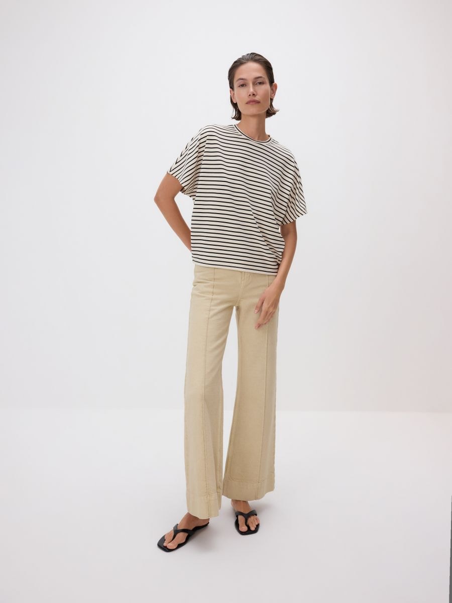 Μπλούζα oversize από μείγμα modal - πολυχρωμο - RESERVED - 2