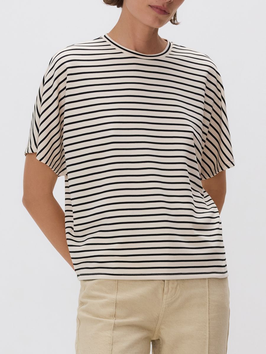 Μπλούζα oversize από μείγμα modal - πολυχρωμο - RESERVED - 3