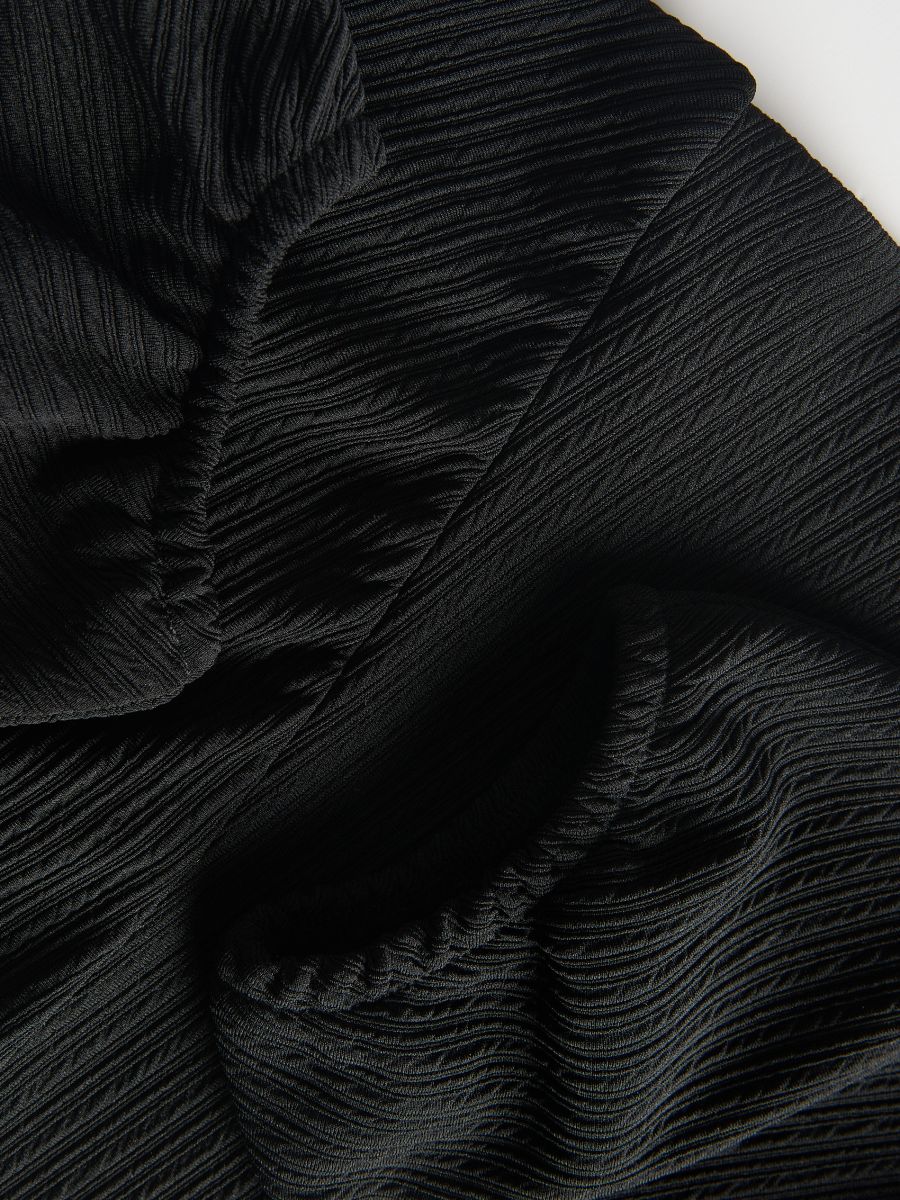 Blouse with puff sleeves - black - RESERVED - 5