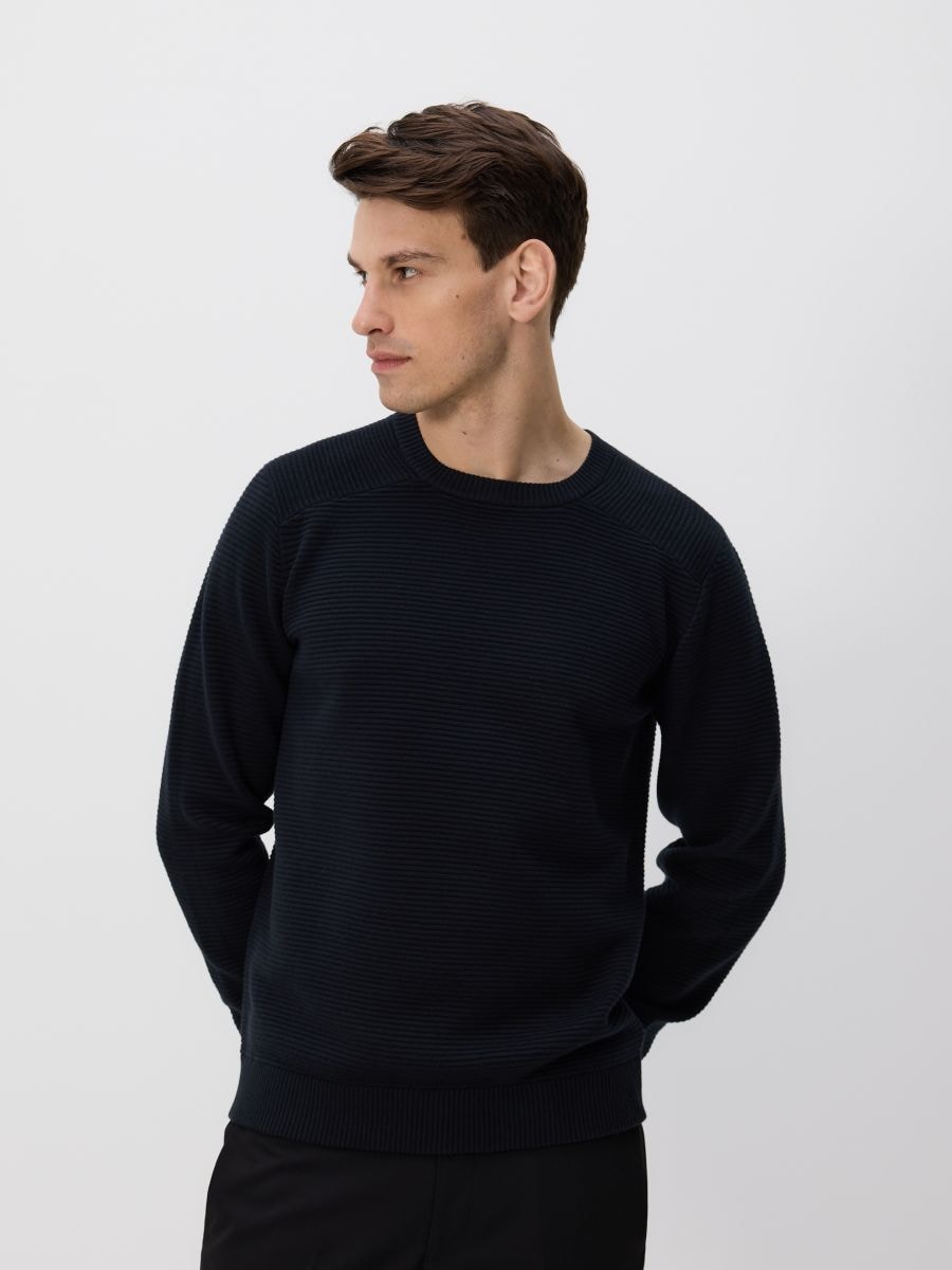 Cotton rich jumper - black - RESERVED