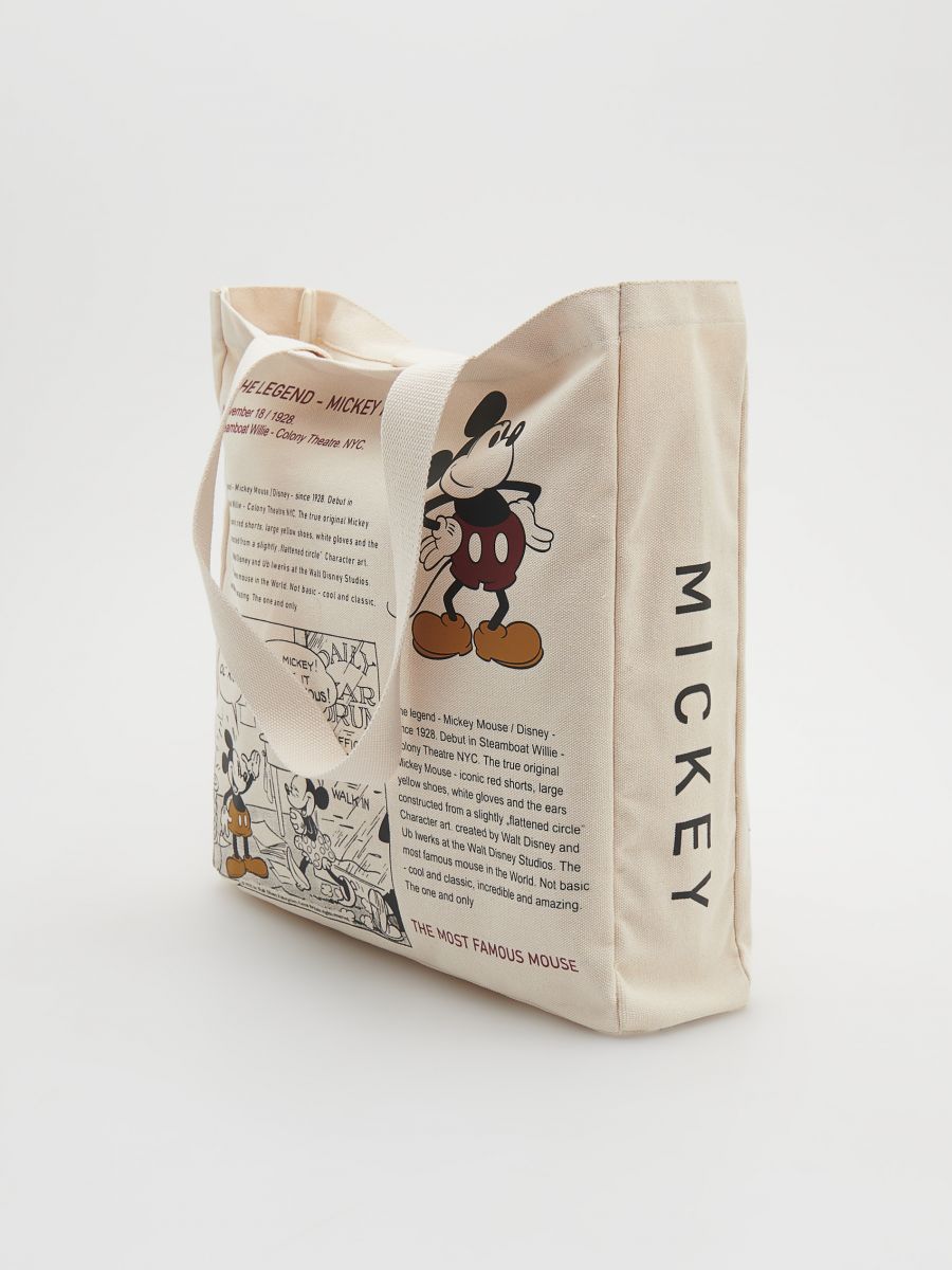 Materiałowa torba Mickey Mouse - złamana biel - RESERVED - 3