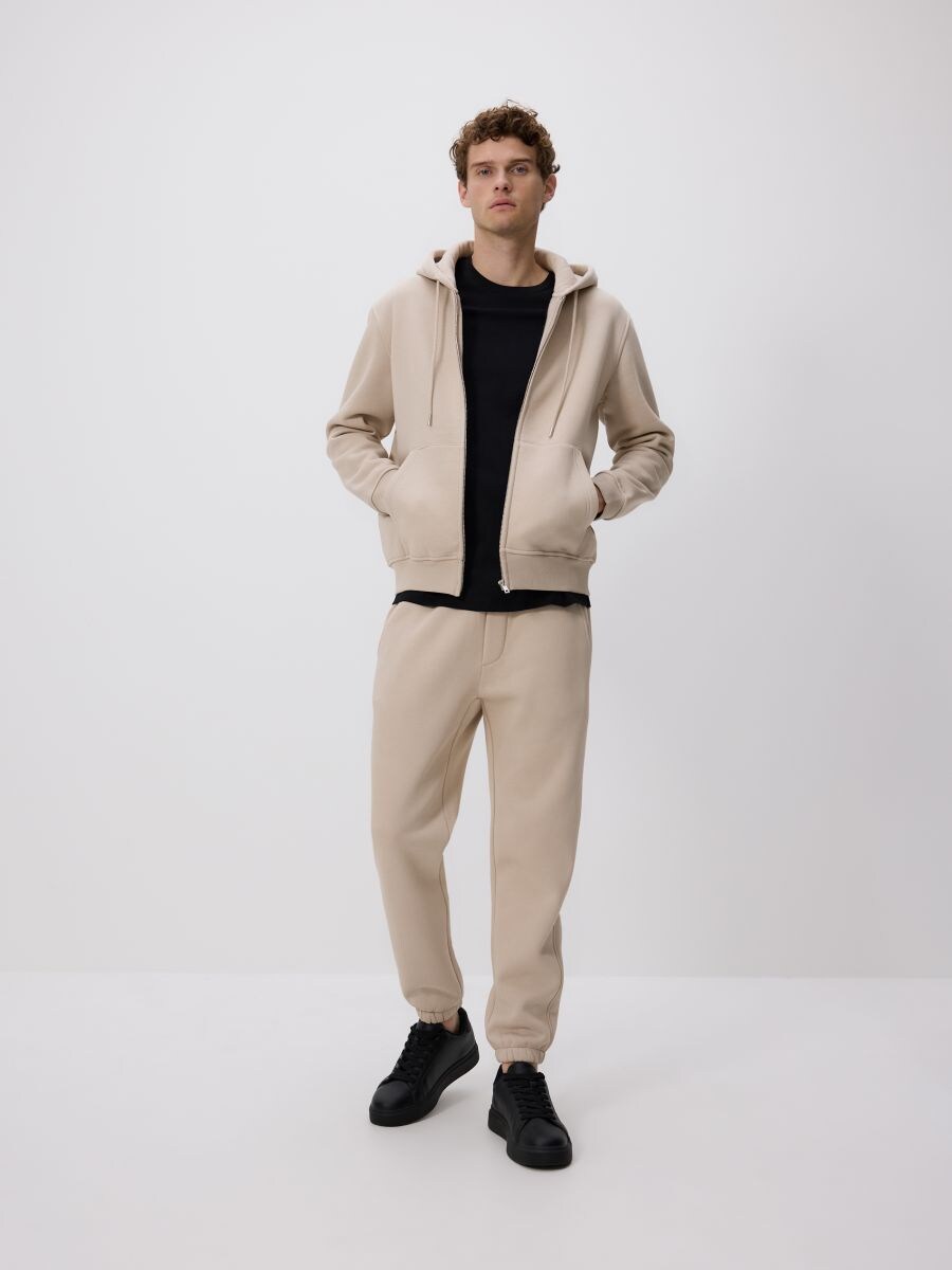 Hoodie - beige - RESERVED