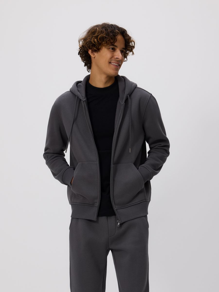 Gornji dio trenerke s kapuljačom - sivo - RESERVED