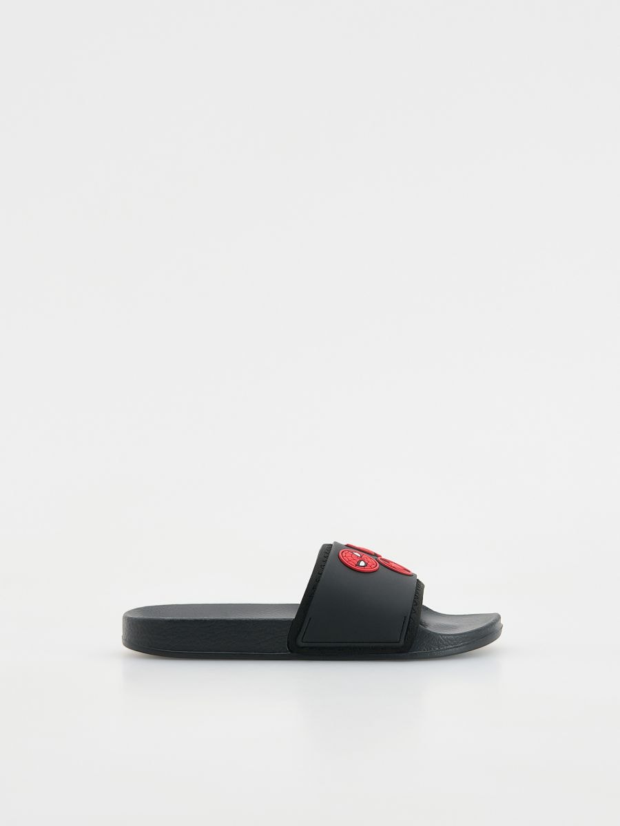 Spiderman slides - black - RESERVED - 2