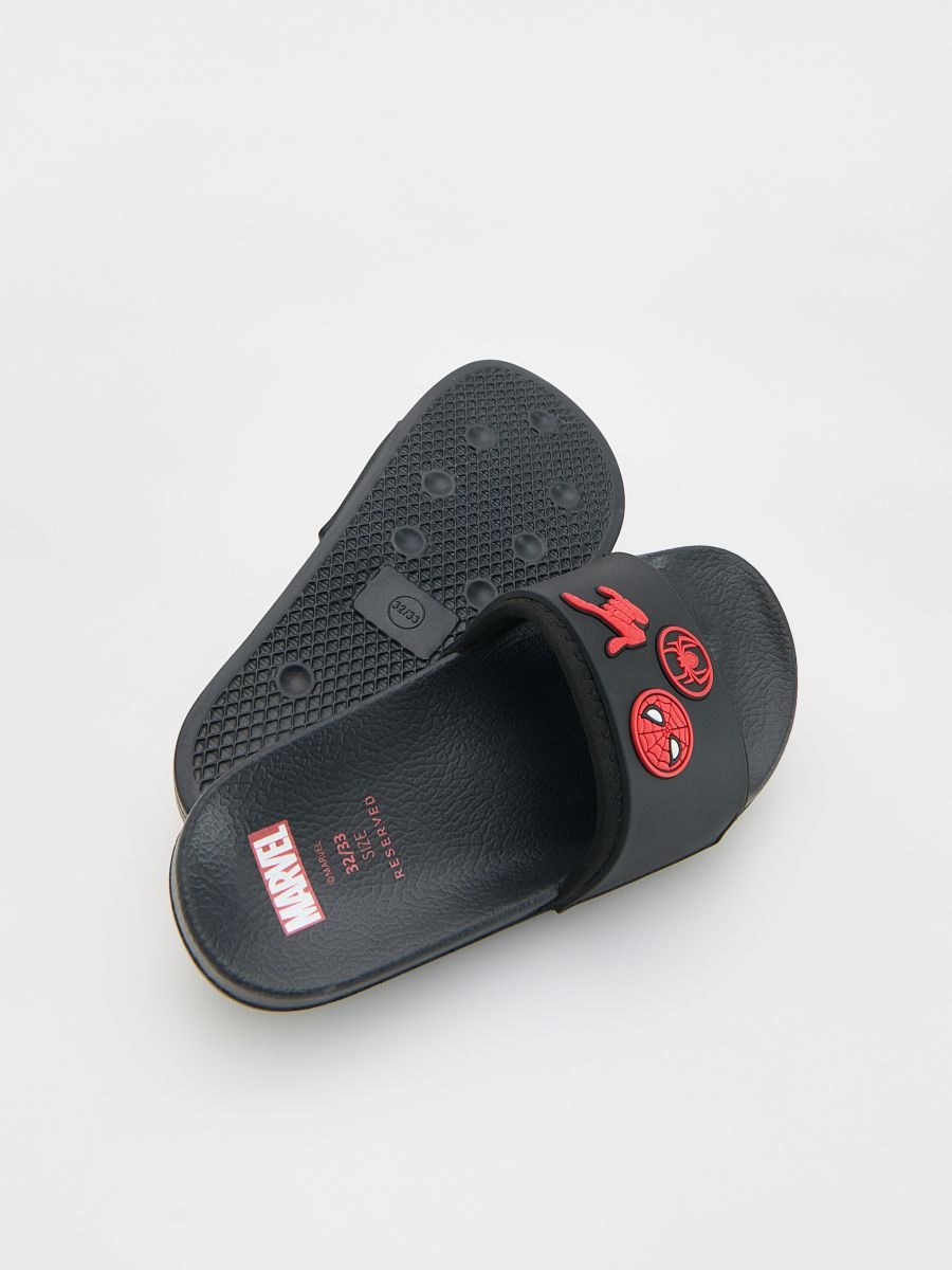 Spiderman slides - black - RESERVED - 4