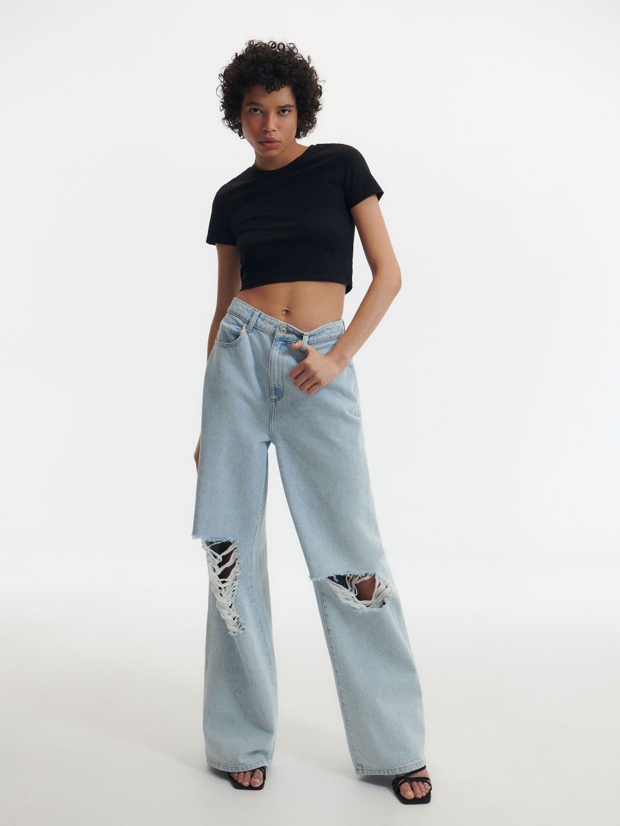 Crop top rico em algodão