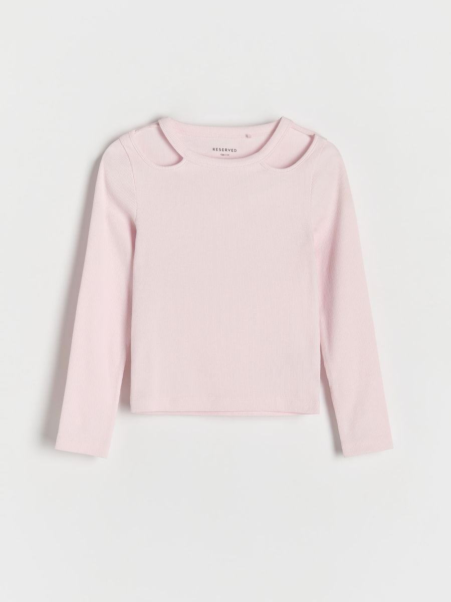 GIRLS` BLOUSE - пастельний рожевий - RESERVED