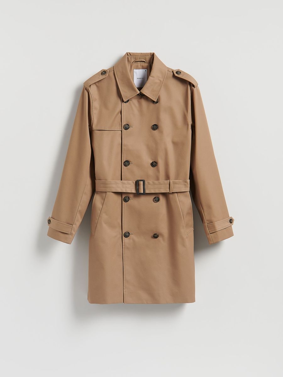 Classic trench coat - golden brown - RESERVED