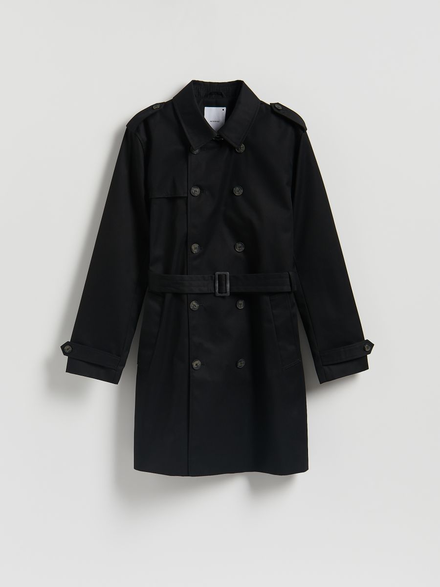 Classic trench coat - black - RESERVED