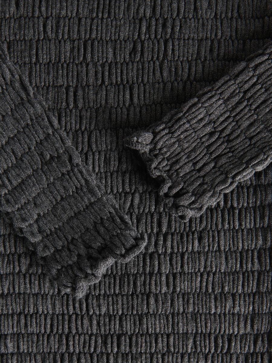 Strickkleid Midi - dunkelgrau - RESERVED - 2